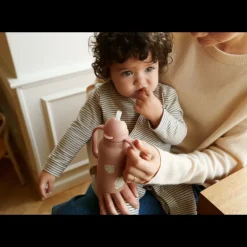 Bolde babyjumpsuit med striber