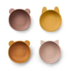 Iggy skåle i silikone 4-pak