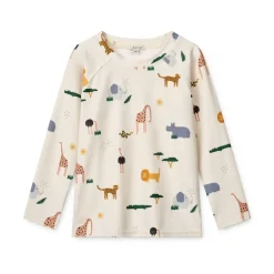 Noah Mønstret Langærmet Bade-T-Shirt