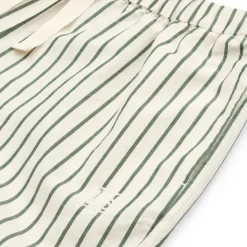 Orlando garnfarvede poplinbukser med striber