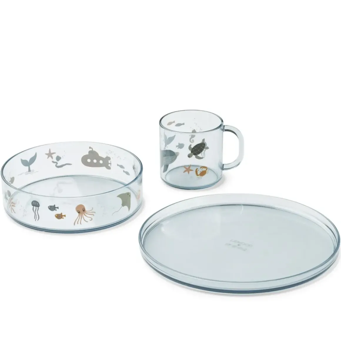 Siva Mønstret Tritan Service Sæt