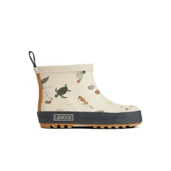 Tekla kort regnstøvle med print