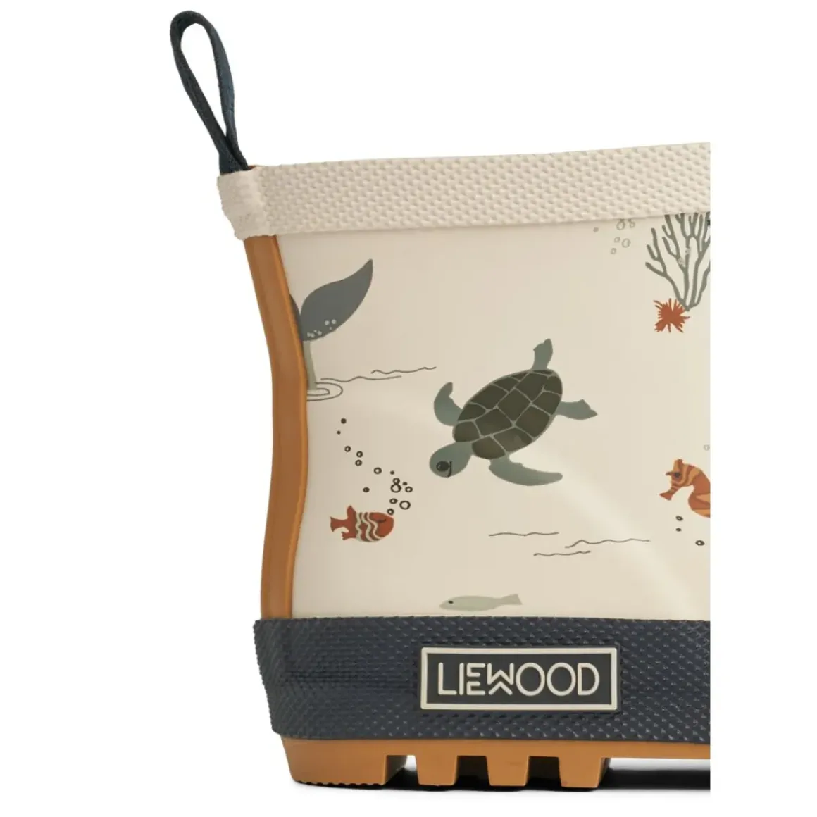 Tekla kort regnstøvle med print