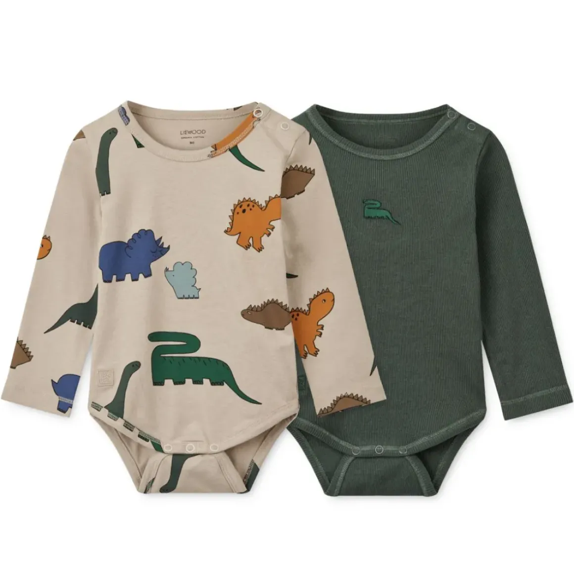 Yanni Baby Langærmet Bodystocking 2-Pak